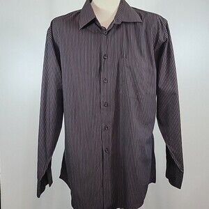 EGARA Striped Button Front Shirt size 34-35